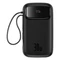 Baseus QPow 2 20000mAh 30W Power Bank 2 Beépített USB-C Kábellel - Fekete