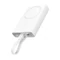 Joyroom Powerbank JR-PBM01 mágneses 10000mAh 20W állvánnyal + Lightning kábel - USB-C - fehér