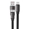 Acefast C13-04 USB-C - USB-A / USB-C Kábel 480Mb/s 3A 1.2m - Fekete