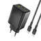 Dudao A29C 65W GaN nástenná nabíjačka + USB-C kábel - Čierna