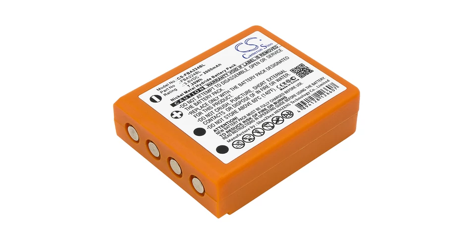 CELLONIC Batteria 2000mAh Per Telecomandi HBC Radiomatic Vector Pro, Micron 5/7, NiMH Ricaricabile (2 Pezzi)