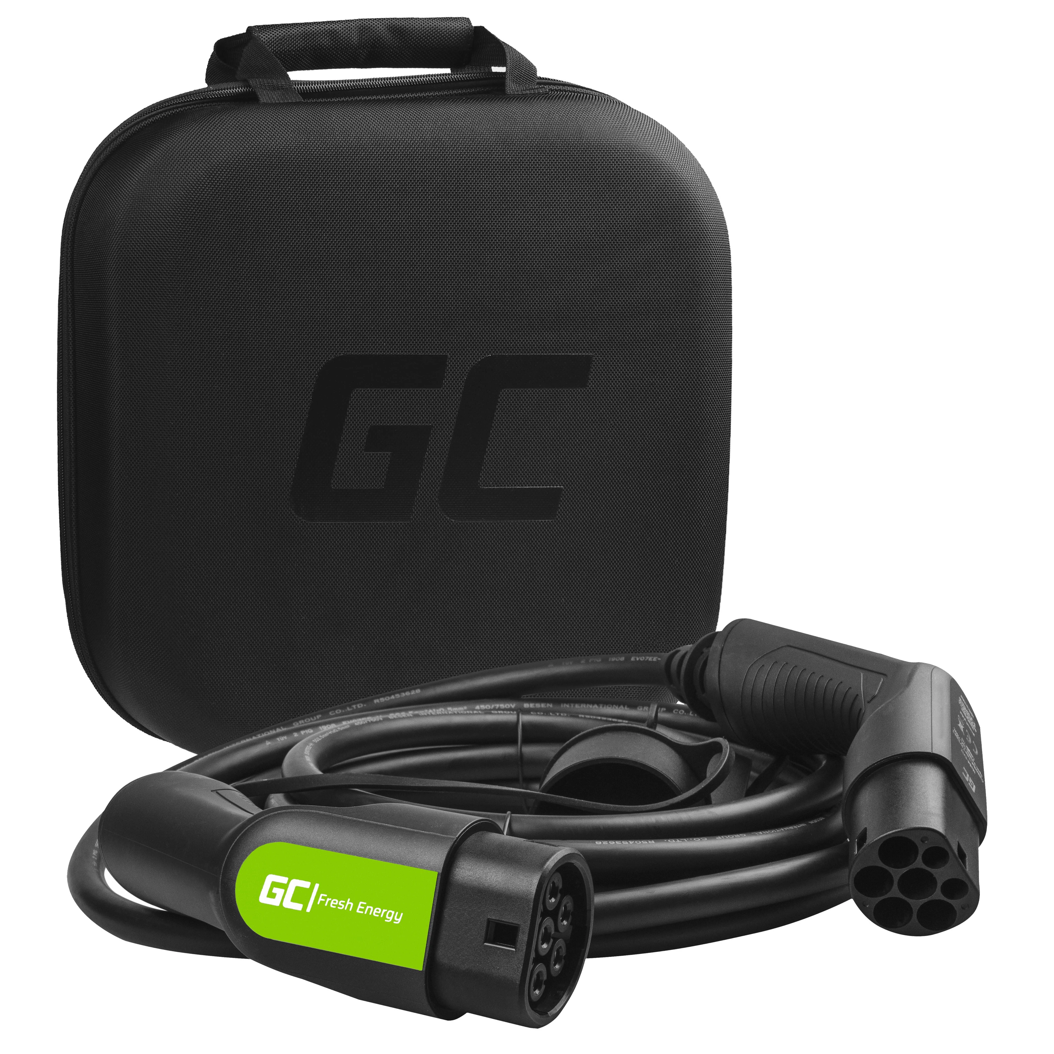 Kábel Green Cell typu 2 na nabíjanie elektromobilov (7 m, 7,2 kW, 32 A)