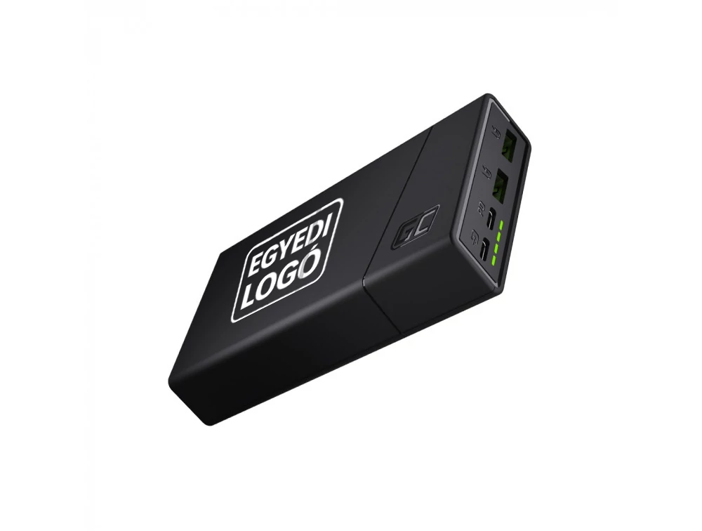 JEDINEČNÉ LOGO Green Cell GC PowerPlay20 PBGC03 20000mAh Rýchlonabíjacia Power Banka 2x USB Ultra Charge + 2x USB-C PD 18W