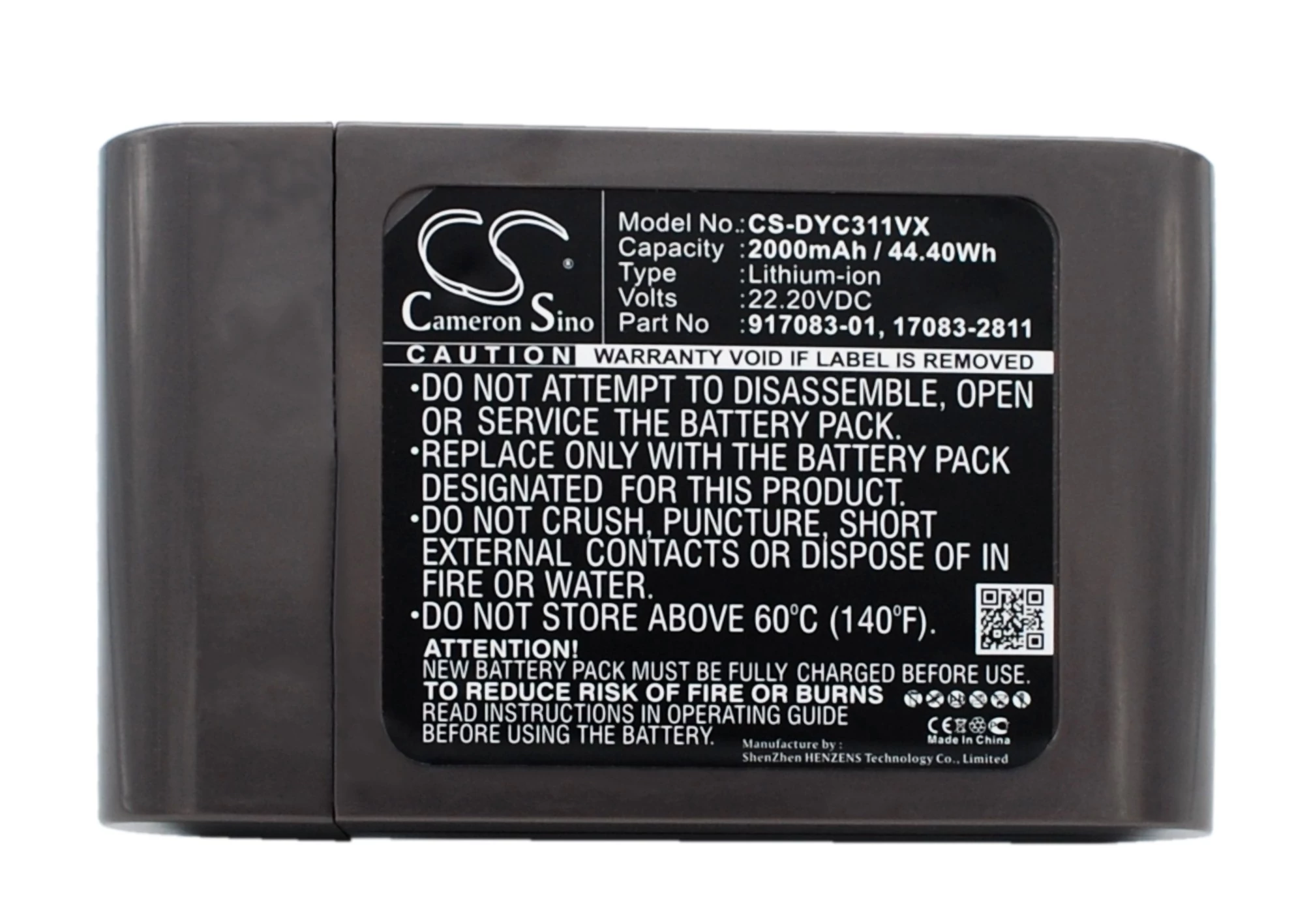 Cameron Sino 2000mAh Dyson DC31,DC34,DC35,DC44,DC31 Animal,DC35 Exclusive,DC44 Animal,DC44 Animal Fuchsia,DC44 Animal Total Clean,DC44 Exclusive Batéria