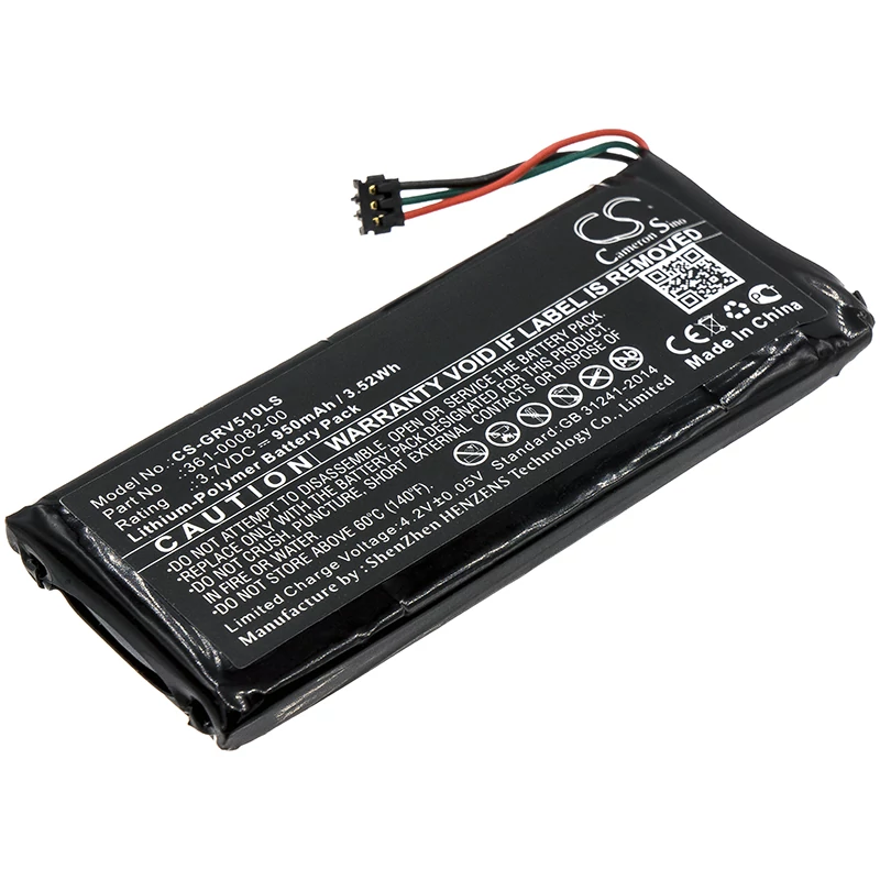 Cameron Sino 950mAh Garmin Varia TL,RTL510,Varia RTL501,010-01951-00 Batéria