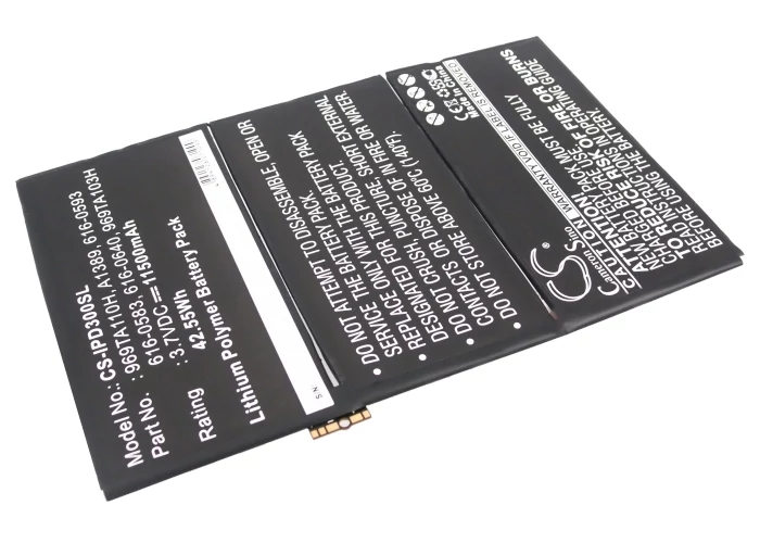 Cameron Sino 11500mAh Apple iPad 3,iPad 3 HD Wifi,MD510LL/A,MD513LL/A,MD511LL/A,MD514LL/A,MD512LL/A,MD515LL/A,MD520LL/A,MD519LL/A Batéria