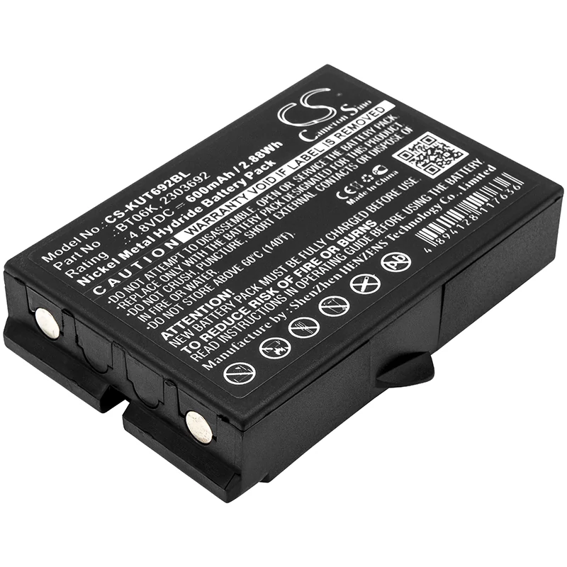 Cameron Sino 600mAh IKUSI TM70/1,TM70/2,RAD-TS,RAD-TF transmitters,T71,T72 ATEX transmitters,2303692,TM70,T70-1,T70-2 Batéria