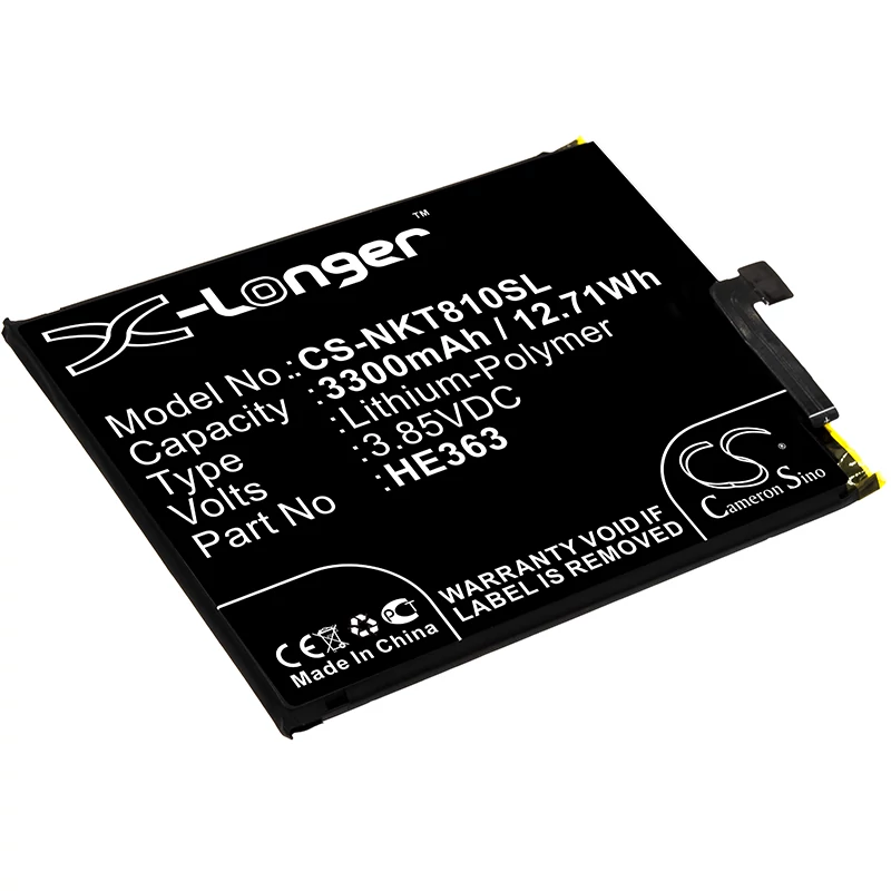 Cameron Sino 3300mAh Nokia 8.1,TA-1119,TA-1128 Batéria