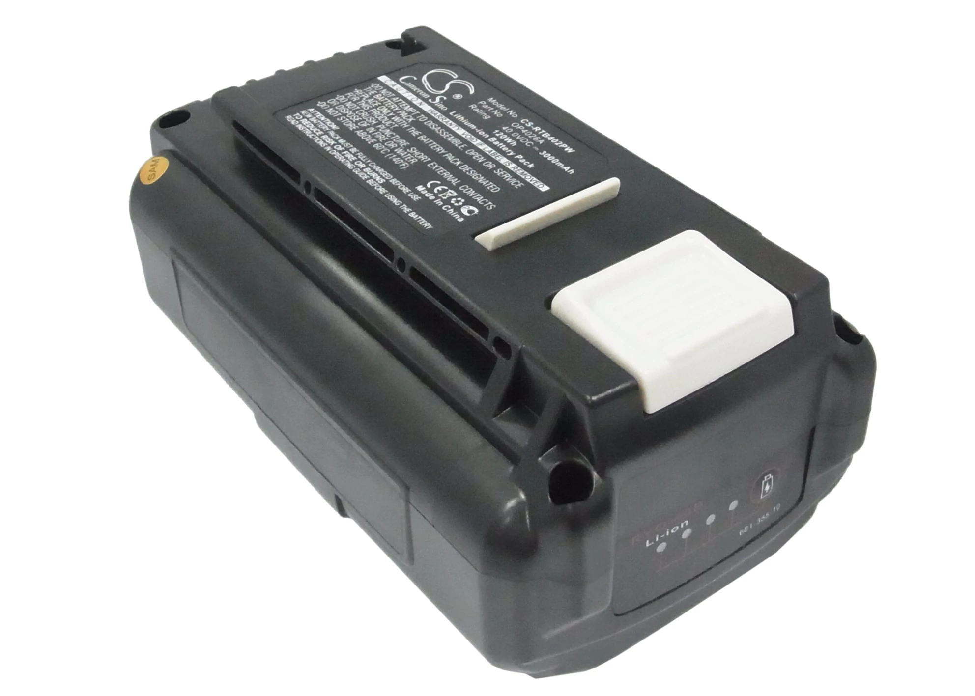 Cameron Sino 3000mAh Ryobi RY40210,RY40200,RY40610,RY40600,RY40510,RY40500,RY40410,RY40400,RY40110,RY40100 akkumulátor / akku