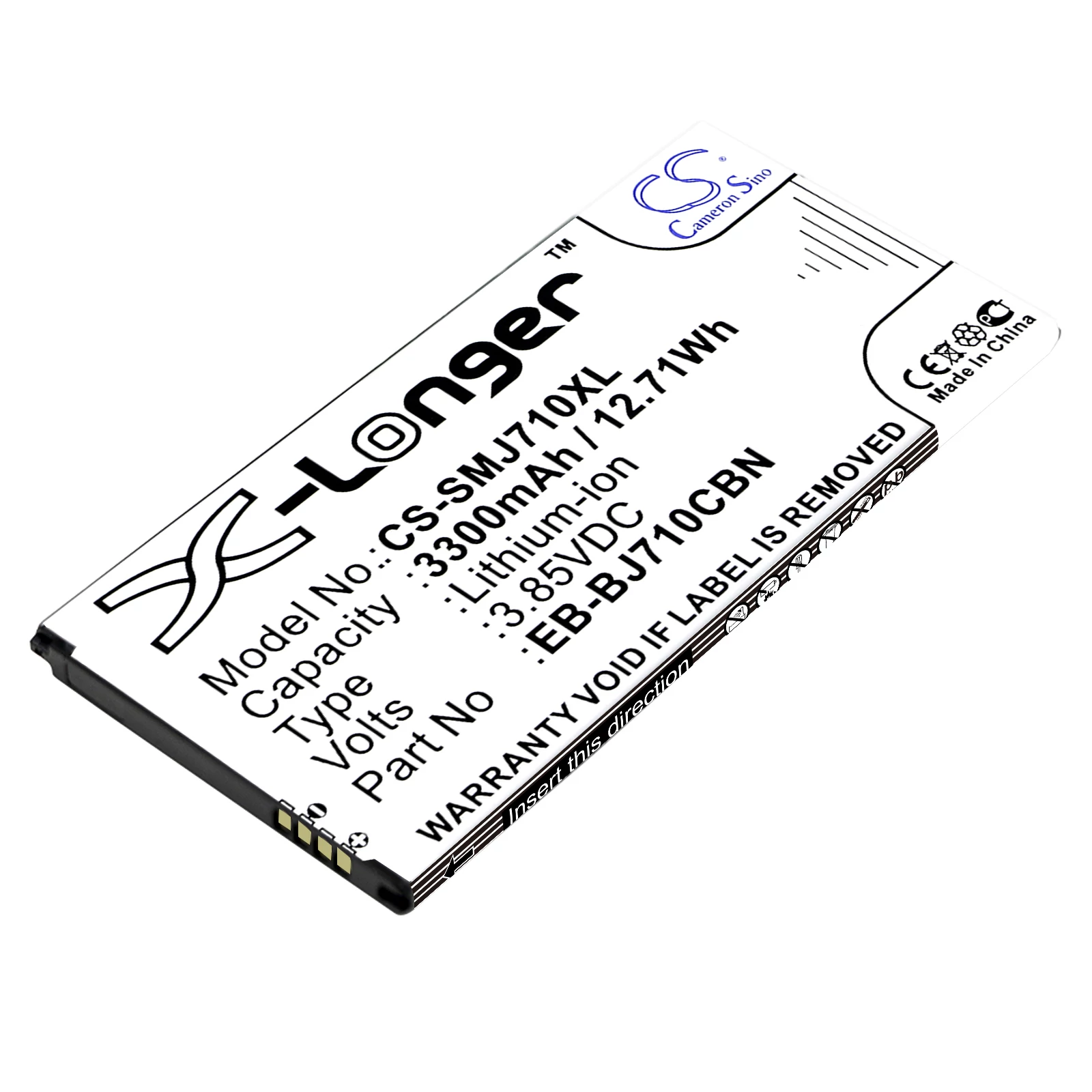 Cameron Sino 3300mAh Samsung SM-J7109,SM-J7108,Galaxy J7 6 Duos TD-LTE,Galaxy J7 2016,SM-J710MN/DS,Galaxy J7 Metal 2016 Duos LTE,SM-J710GN/DS,SM-J710K,SM-J710FN/DS,SM-J710F/DS Batéria