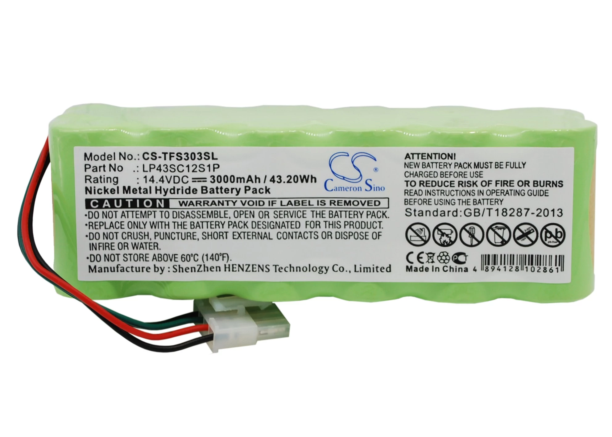 Cameron Sino 3000mAh Tektronix TFS3031,965,DSP 78-8097-5058-7 Batéria