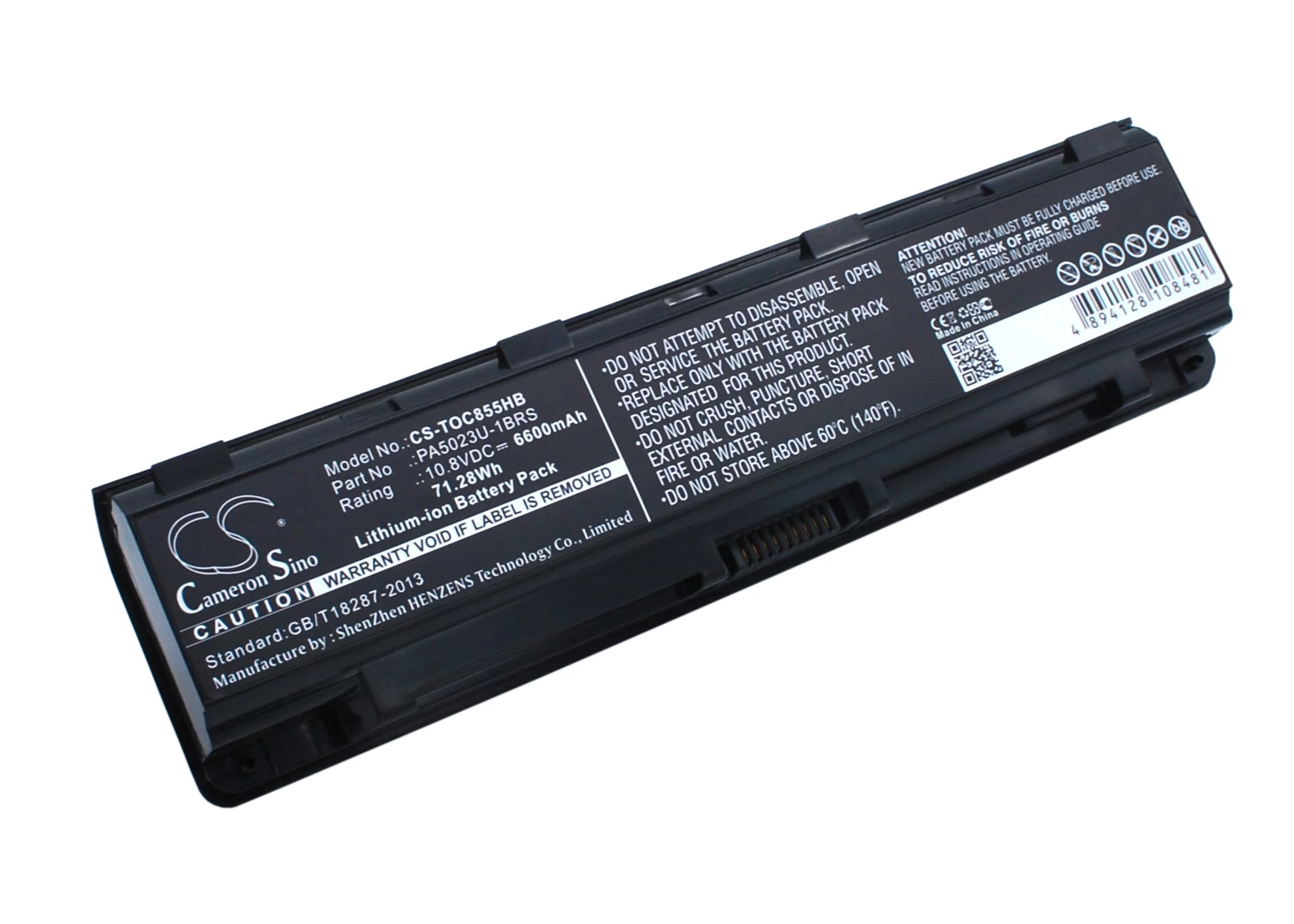 Cameron Sino 6600mAh Toshiba Satellite C855,Satellite C855-10G,Satellite C855-10K,Satellite C855-10M,Satellite C855-10T,Satellite C855-10X,Satellite C855-10Z,Satellite C855-111,Satellite C855-11F,Satellite C855-11G Batéria