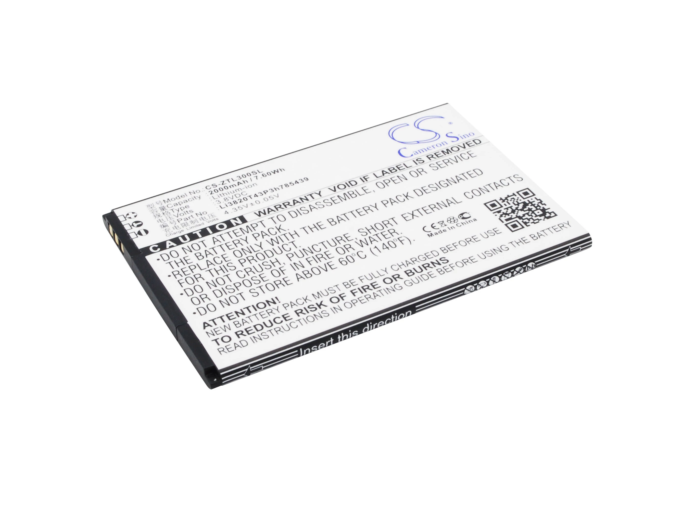 Cameron Sino 2000mAh ZTE Blade L3 Batéria