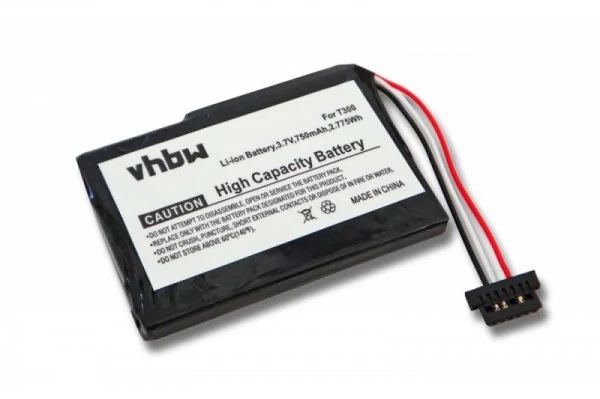 Výmena batérie VHBW GPS pre Mitac 078147XC - 750mAh, 3,7V