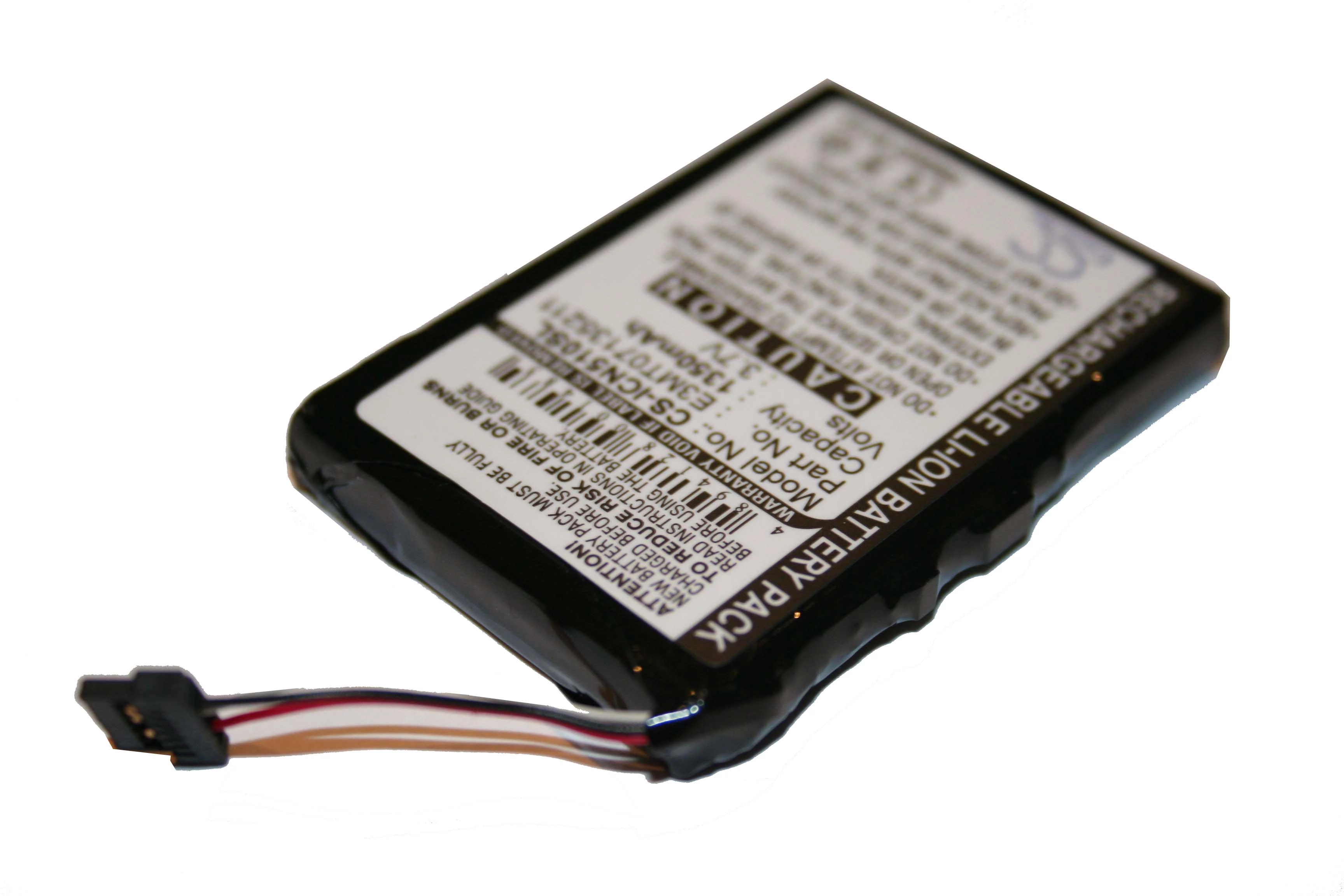 VHBW GPS csere akkumulátor Navman E3MT07135211-hez - 1350mAh, 3,7V