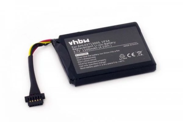 Výmena batérie VHBW GPS pre TomTom VF3A, AHL03713005 - 1100mAh, 3,7V