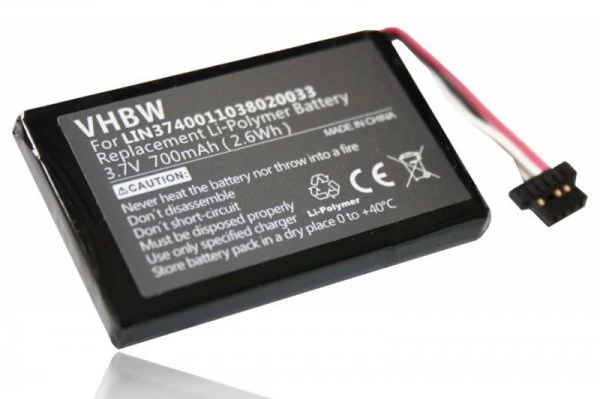 Výmena batérie VHBW GPS pre Navigon LIN3740011040008007, LIN3740011038020033 - 700mAh, 3,7V