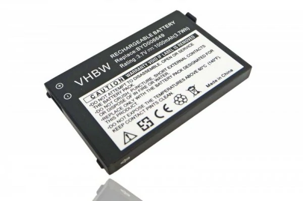 VHBW babaőrző elem csere a BT BYD006649-hez - 1000 mAh 3,7 V Li-Ion