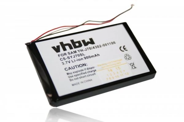 Náhradná batéria pre MP3 prehrávač VHBW pre Samsung 4302-001186, PPSB0510A, PPSB0503 - 900 mAh 3,7 V Li-Ion