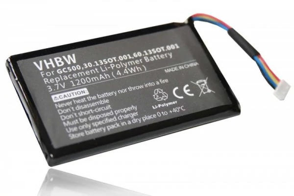 Výmena batérie VHBW GPS pre Navigon GC500, 60.13SOT.001, 30.13SOT.001 - 1200mAh, 3.7V