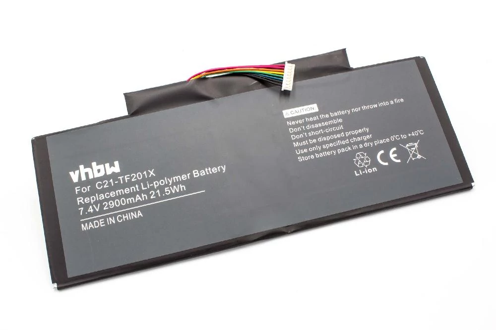 Výmena batérie tabletu VHBW pre Asus C21-TF201X - 2900 mAh 7,5 V Li-polymer