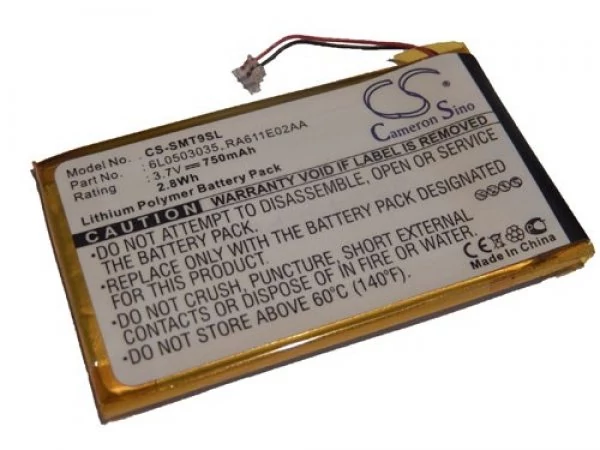 Náhradná batéria pre MP3 prehrávač VHBW pre Samsung RA611E02AA, 6L0503035 - 750 mAh 3,7 V Li-polymer