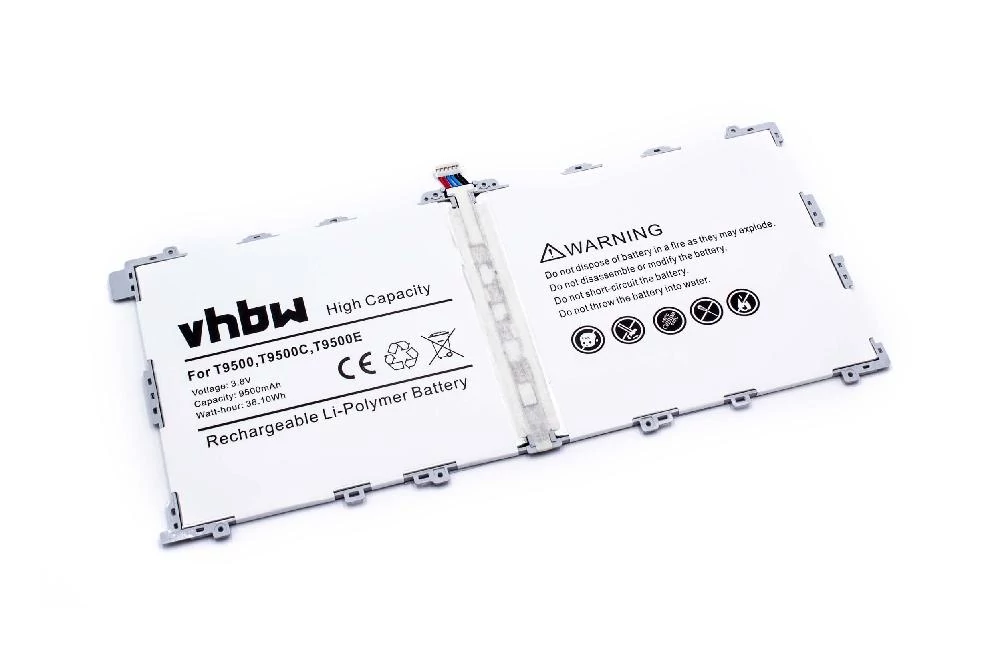 Náhradná batéria VHBW Tablet pre Samsung T9500C, T9500E, T9500 - 9500 mAh 3,8 V Li-Ion