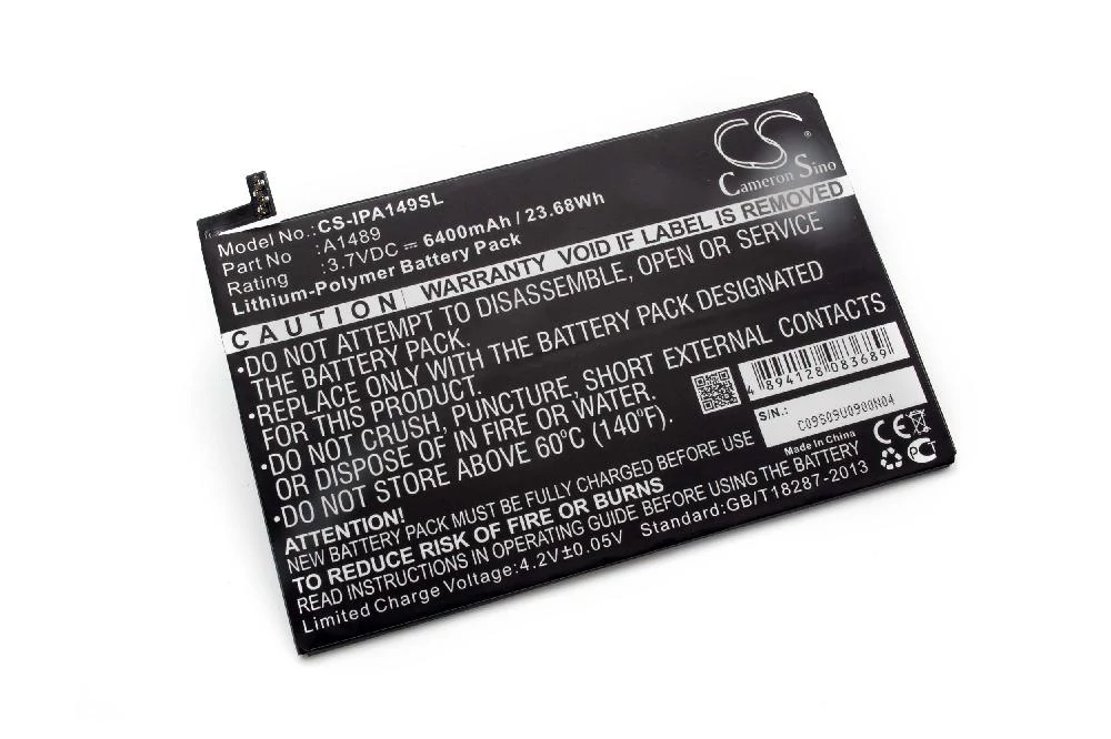 Výmena batérie tabletu VHBW pre A1512, A1489 - 6400 mAh 3,7 V Li-polymér