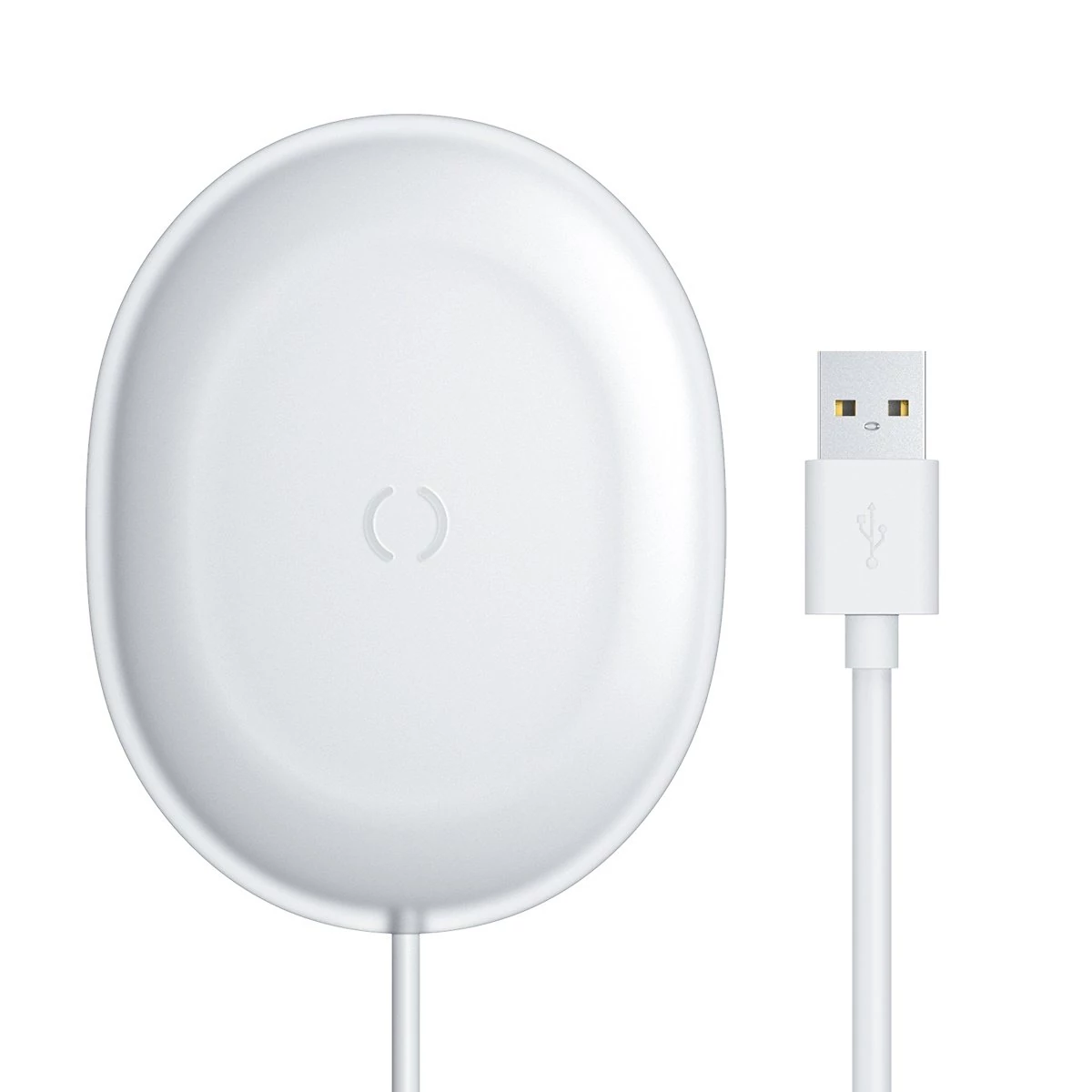 Baseus Jelly Qi vezeték nélküli töltő 15 W + USB - C típusú USB kábel - fehér (WXGD-02)
