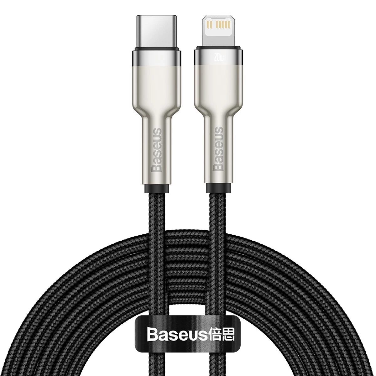 Baseus Cafule USB C - Lightning nabíjací kábel, PD, 20W, 2m (čierny)