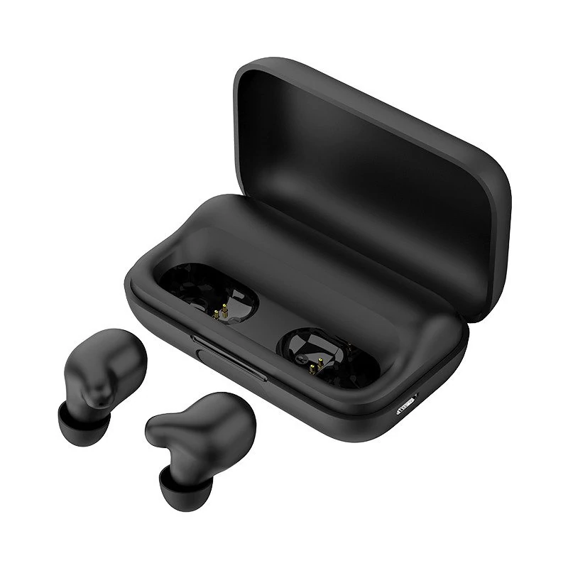 Haylou T15 vezeték nélküli fülhallgató, Bluetooth 5.0, TWS (fekete)