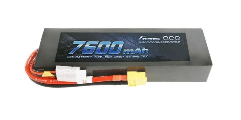 RC akkumulátor - Gens Ace 7600mAh 7,4V 50C 2S2P XT60 Material Case