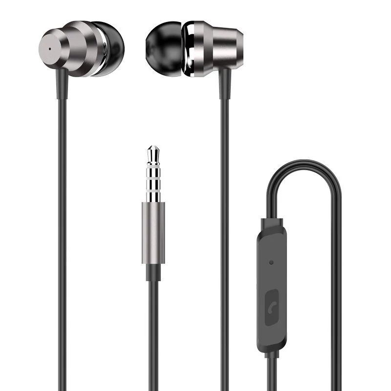 Dudao fülhallgató 3,5 mm-es mini jack csatlakozóval, távvezérlővel, ezüst (X10 Pro silver)