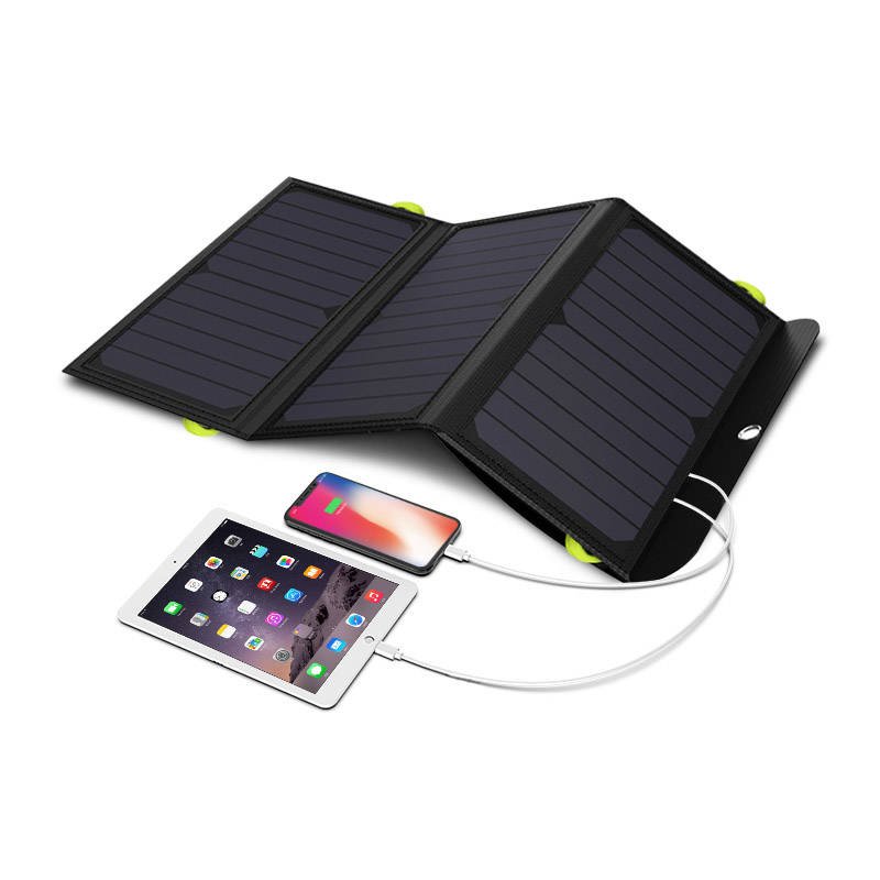 Allpowers hordozható napelem / töltő 21W  + Powerbank 6000mAh
