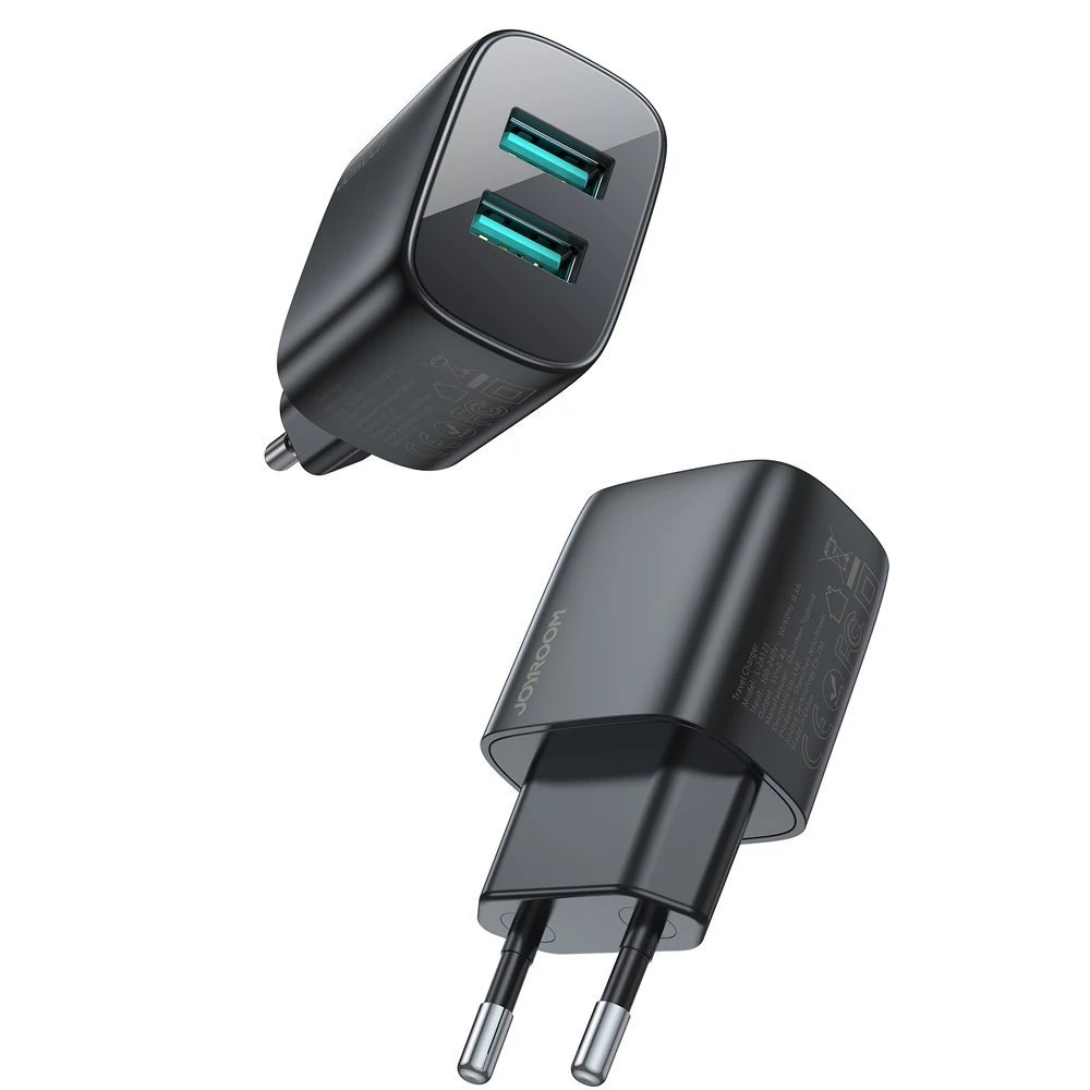 Joyroom fali gyorstöltő, 2x USB, 2,4A, fekete (L-2A123)