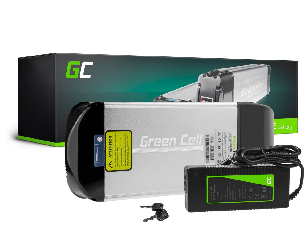 Green Cell Batéria E-Bike 36V 15Ah Li-Ion zadný nosič s nabíjačkou