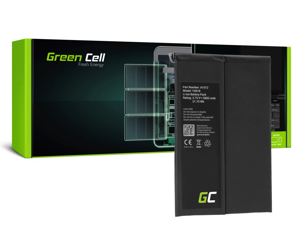 Green Cell tablet akkumulátor A1512 do Apple iPad Mini 2 A1489 A1490 A1600 A1491 A1599 2nd Gen iPad Mini 3 A1600 A1601