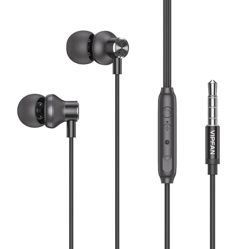Vipfan M07 vezetékes fülhallgató, 3.5mm (szürke)