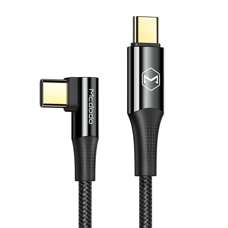 Mcdodo Firefox USB-C-USB-C 100W kábel, 2 m (čierny)