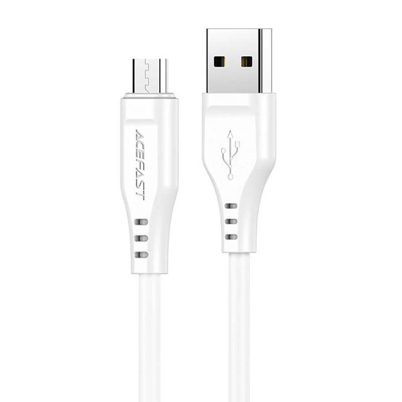 Acefast C3-09 Kábel Micro USB na USB-A, 1,2 m, 60 W (biely)