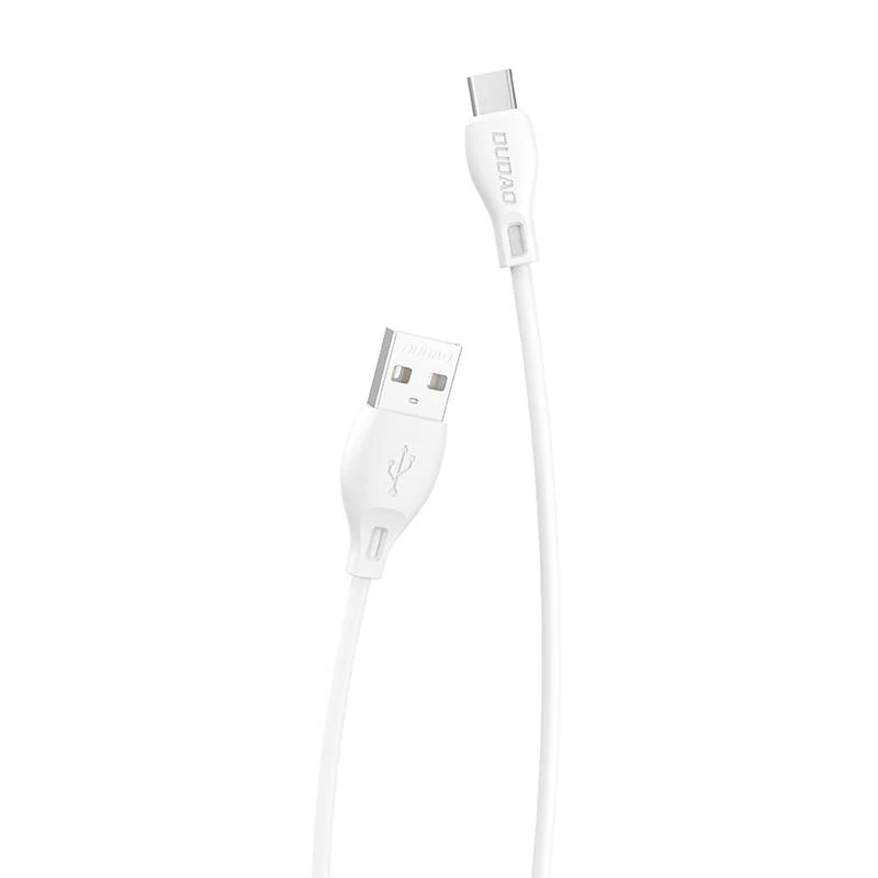 Dudao L4T USB-USB-C kábel 2,4A 1m (biely)