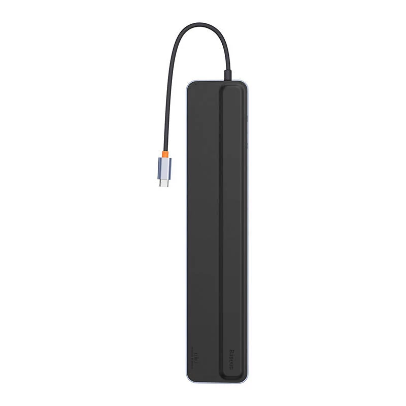 Baseus Hub 11in1 EliteJoy Gen2 sorozat USB-C 3xUSB 3.0 + USB 2.0 + USB-C PD + USB-C + RJ45 + HDMI + jack 3.5mm + SD/TF (szürke)