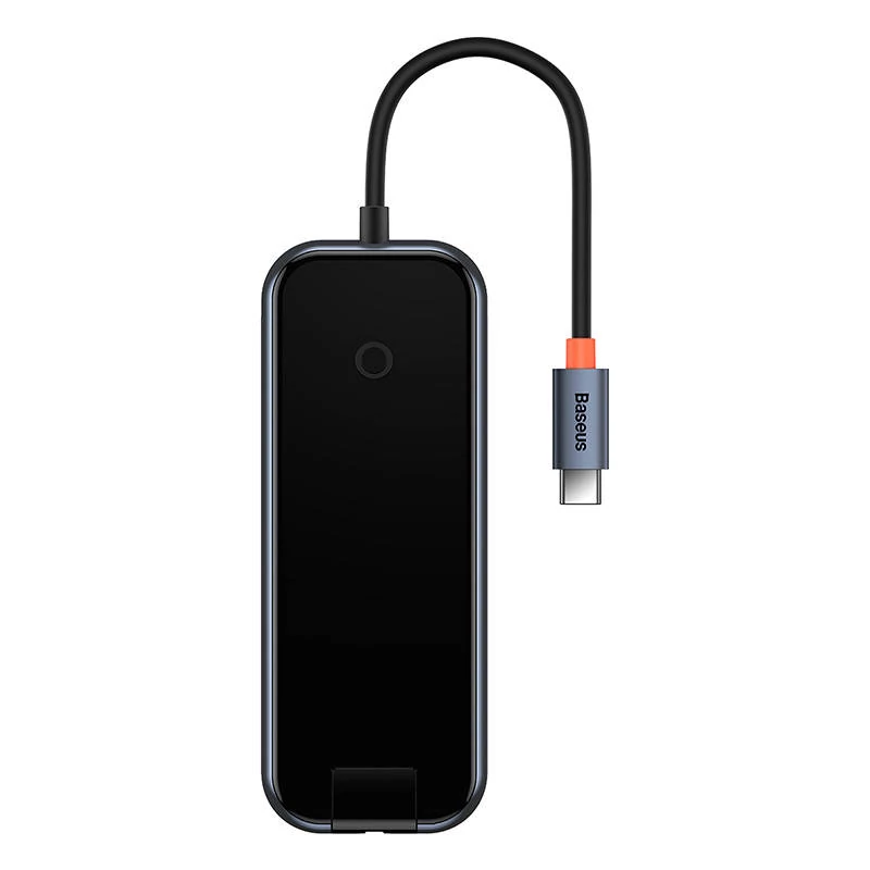 Baseus Hub 6v1 AcmeJoy series USB-C 2xUSB 3.0 + USB 2.0 + USB-C PD + HDMI + RJ45 (tmavo šedá)