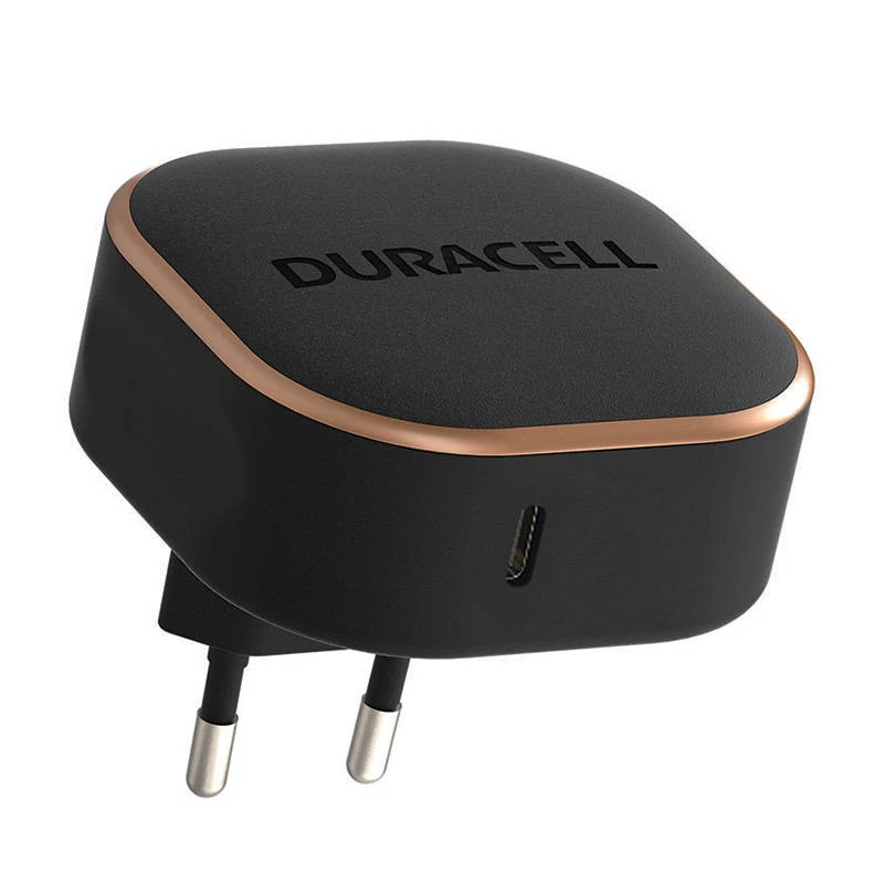 Nástenná nabíjačka Duracell USB-C 20W (čierna)