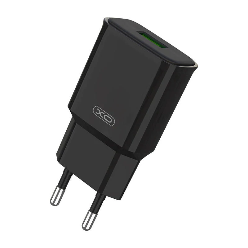 XO L92D Fali töltő 1x USB, 18W, QC 3.0 (fekete)