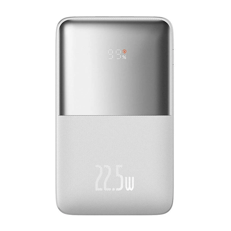Baseus Bipow Pro 20000mAh Powerbank , 2xUSB, USB-C, 22.5W (fehér)