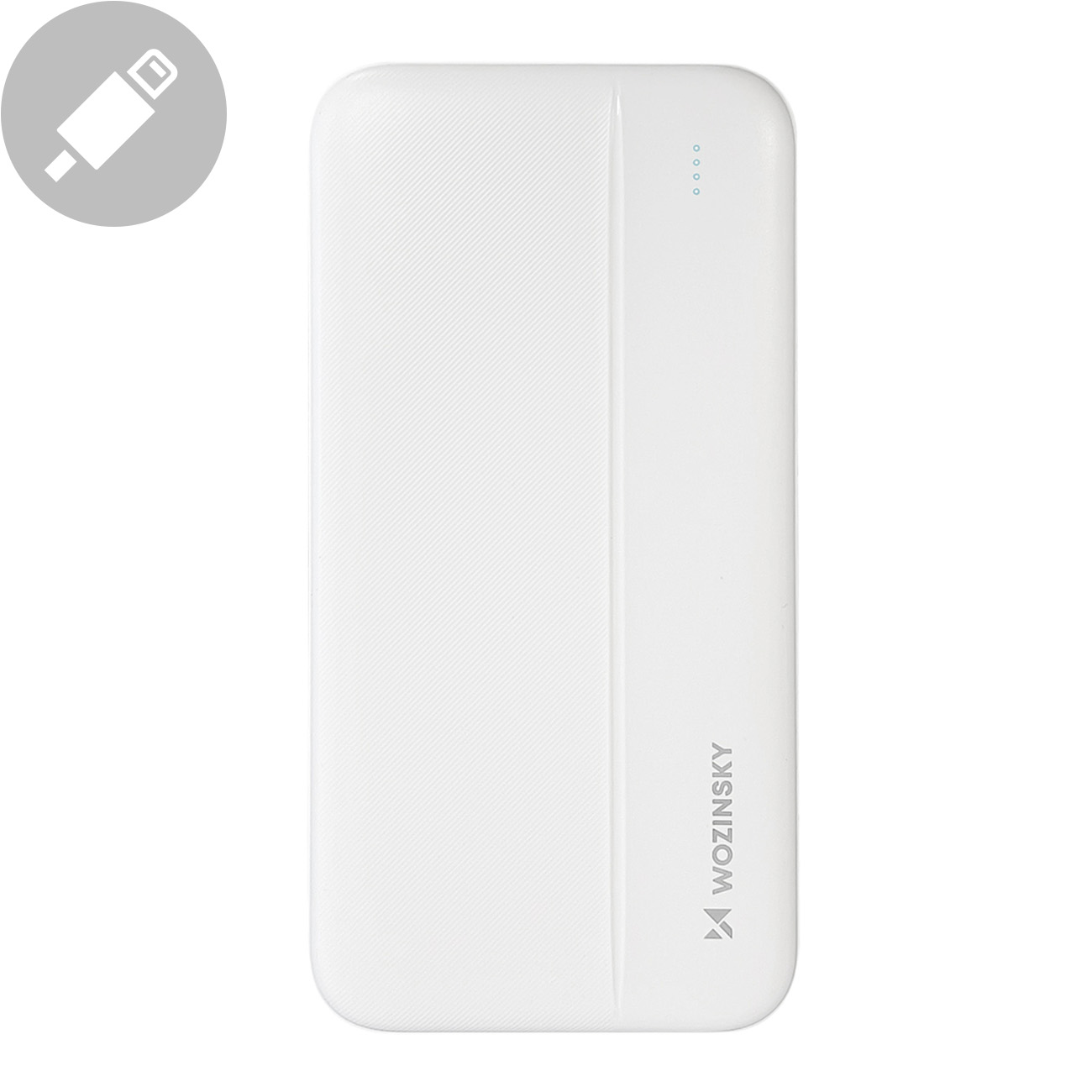 Wozinsky Powerbank Li-Po 10000mAh 2 x USB fehér (WPBWE1)