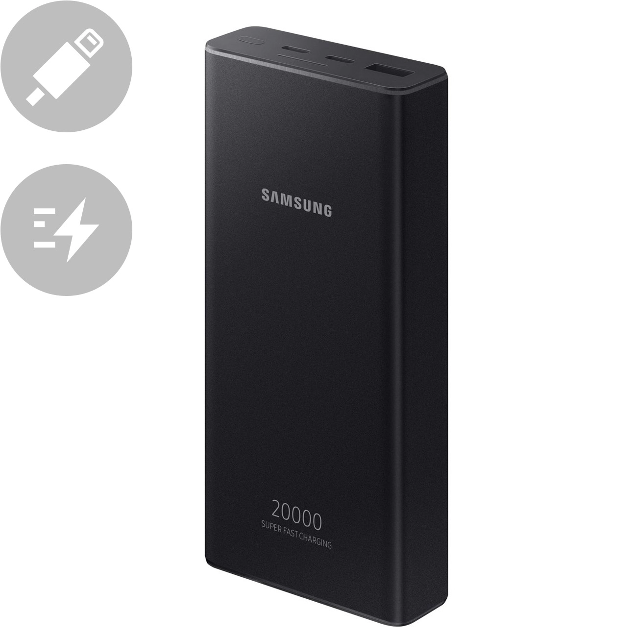 Samsung Powerbank 20000mAh 25W USB-A / USB-C SFC / AFC / PD / QC szürke (EB-P5300XJEGEU)