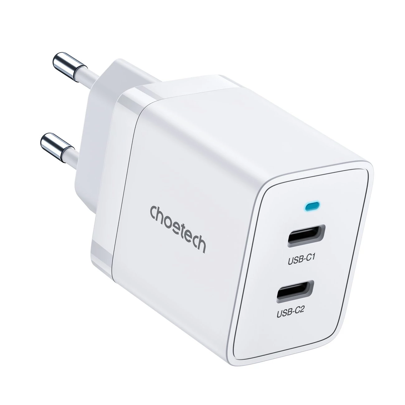 Choetech 2xUSB-C PD 40W nabíjačka biela (Q5006-EU)