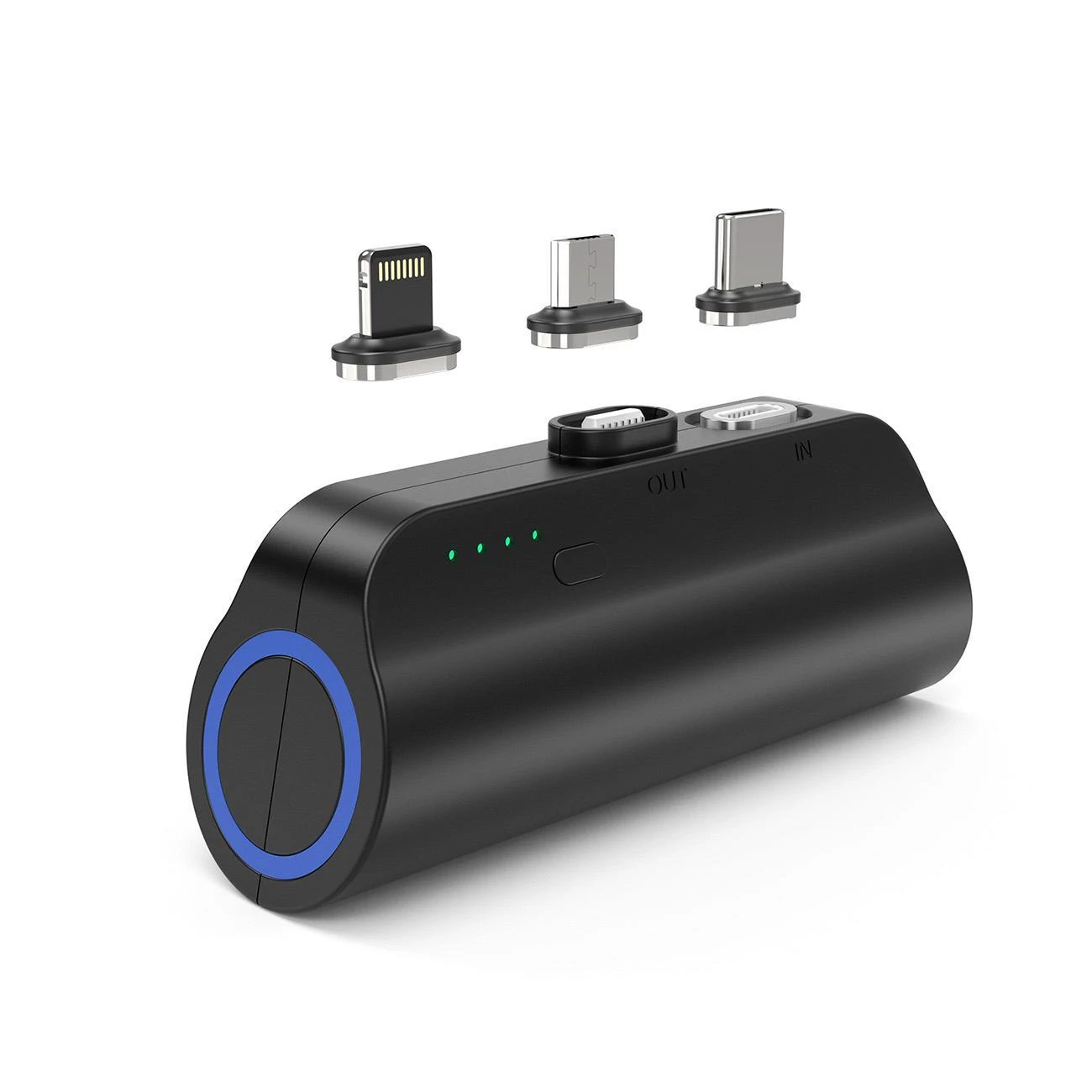 Choetech mini power bank 3000 mAh USB C / Micro USB / Lightning fekete (B660)